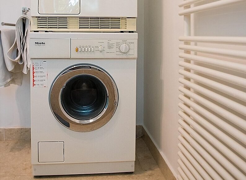 washing machine, radiator, bathroom, dryer, tile, washing machine, washing machine, washing machine, washing machine, washing machine, dryer, dryer