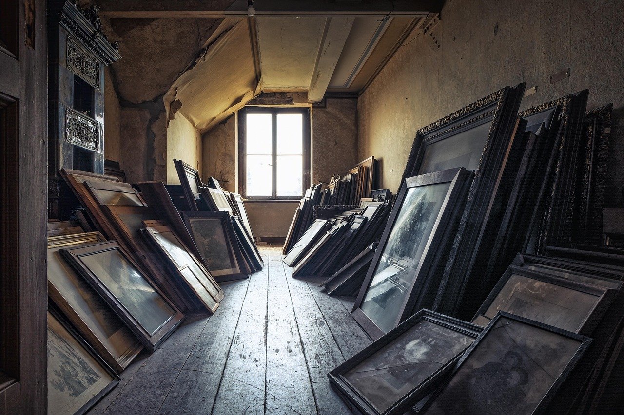 room, art work, window, old, antique, stock, space, retro, history, vintage